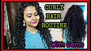 CURLY HAIR WASH DAY ROUTINE WITH AFFORDABLE PRODUCTS UNDER 350 RS