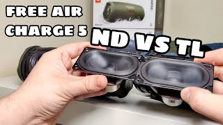 JBL CHARGE 5 FREE AIR LOW BASS TEST ND vs TL 😱😱 Resimi