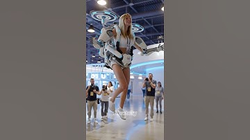 2025 Drone Suit Takes Flight at Expo. #robotics #dronesuit #futuretech #robotexpo