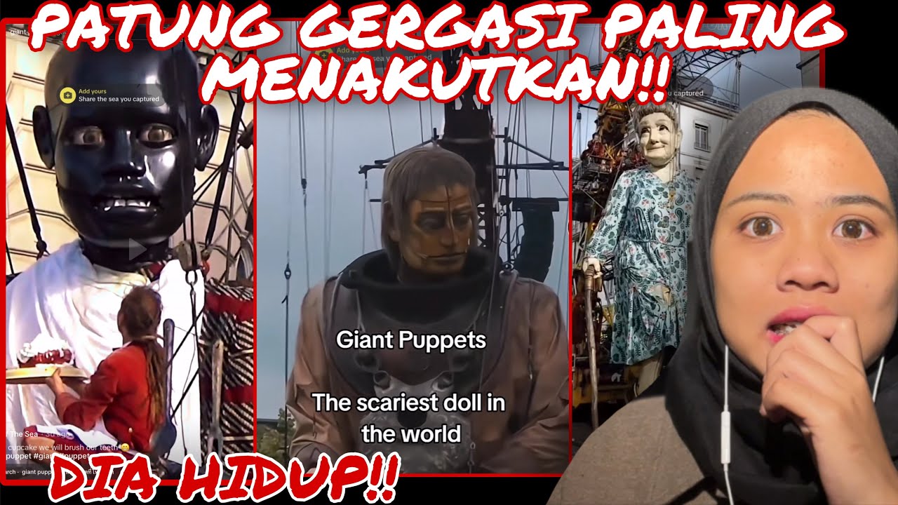 VIRAL PATUNG GERGASI PALING MENYERAMKAN!! DIA HIDUP WEH ‼️ SCARIEST GIANT PUPPET