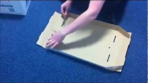 Archive Storage Box Lid from DataSpace - How to Fold