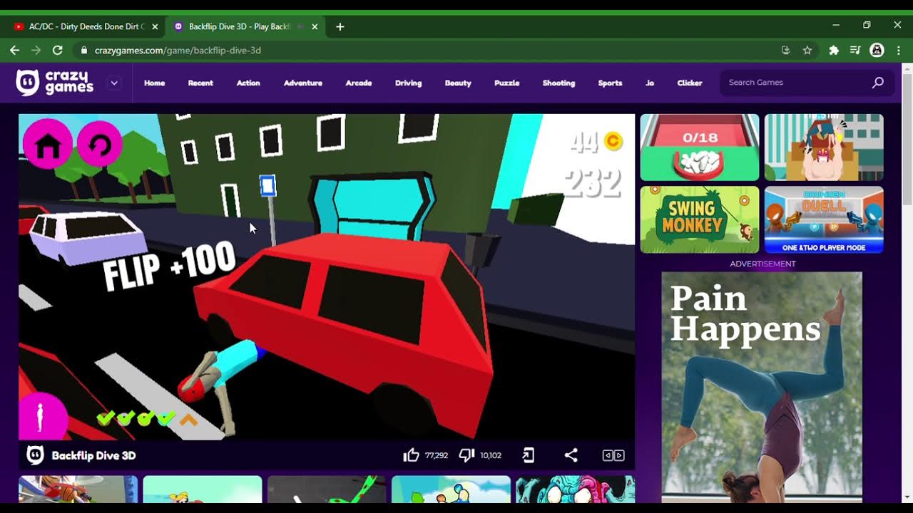 Backflip Dive 3D YouTube