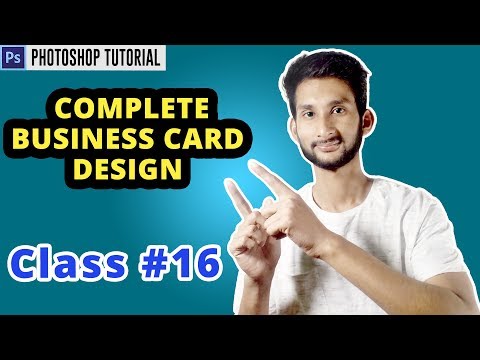 Complete Business Card Design Tutorial For Beginner | Photoshop Tutorial | Class #16