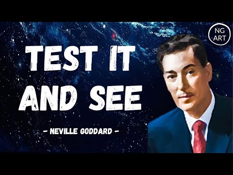 The moment you TEST it, You will KNOW… | Neville Goddard