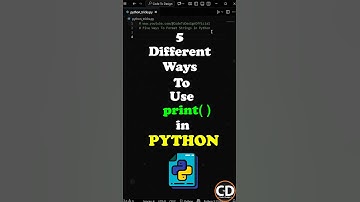 5 Different Ways To Use print() In Python To Format String. #python #programming #coding