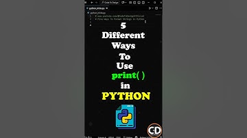 5 Different Ways To Use print() In Python To Format String. #python #programming #coding