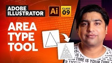 Adobe Illustrator Course | Area Type Tool | Class 9 - Urdu / Hindi