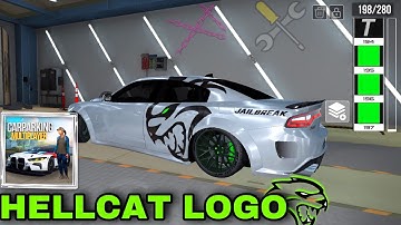 EASY HELLCAT LOGO TUTORIAL!🔥 IN CAR PARKING MULTIPLAYER 1&2