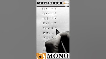 19 ka table 😍 19 Table trick🔥 #shorts #mathstricks #mathtricks #mathshorts #Vedicmaths #mathstrick