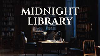 Dark Academia Library at Midnight in 1920s Paris | Vintage Piano for Study & Focus