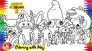 Garten of BanBan 4 Coloring Pages Color All Monsters Full Gameplay NCS MUSIC
