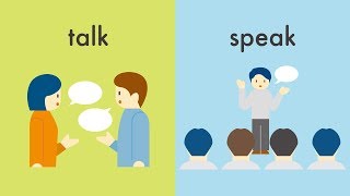 talkとspeakの違い／writeとdrawとpaintの違い／fill in と fill outの違い　話す・書くにまつわる英語の類義語をイラストで説明 (vol.22)