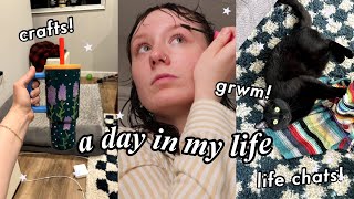 a day in my life! gwrm, painting tumblers, and chatting about goals for may