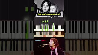 Silly Love Songs - Paul McCartney | Easy Piano Tutorial with Chords #shorts