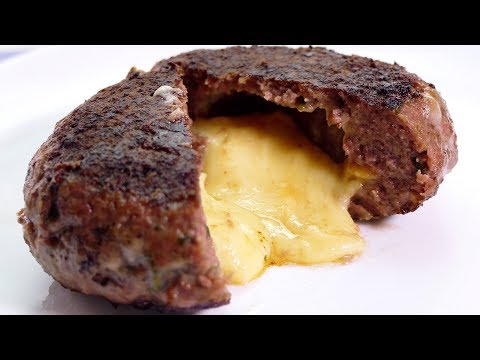 Video: Cómo Cocinar Hamburguesas Con Relleno De Queso