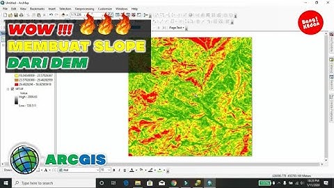 Membuat Slope di ArcGIS