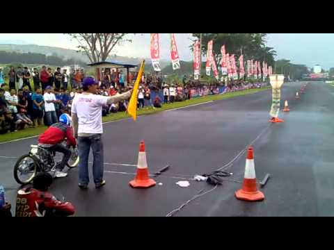 drag bike sentul - mio FFA 350cc pells kawahara ( Tble my menz )
