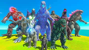 Evolution Size Comparison : Ultimate Super Godzilla x Kong vs Team King Ghidorah x Shimo - ARBS
