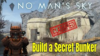 NMS Build a top secret bunker | nms 2024 | Glitch building tutorial