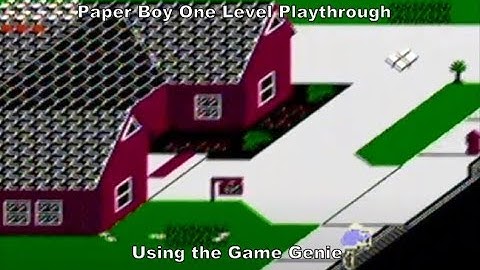 Paper Boy One-Level Playthrough using the Game Genie for the Nes :D #Nintendo #Nes #Sub #CheatCodes