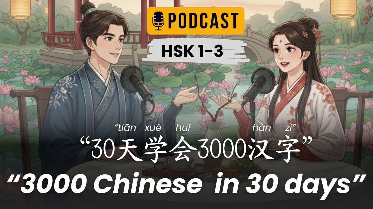 HSK 1 - 3 I Learned 3000 Chinese Characters in 30 Days l 30天学会3000个汉字 l Chinese