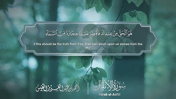 سورة الأنفال مترجمه بالانجليزية بصوت القارئ أحمد النفيس  Surah Al-Anfal Translated To English