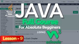 W3Schools Java Full Course For Beginners: Lesson-9 | Java W3Schools Tutorial | Java Booleans