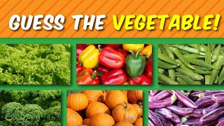 Guess the Vegetable Quiz 🧠🥦 | 50 Veggies Challenge – Can You Name Them All? 🥬🔍