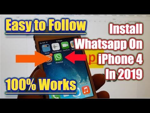 Download and install Whatsapp on iPhone 4S and set it up to works. FOLLOW US ON TWITTER: http://bit.. 