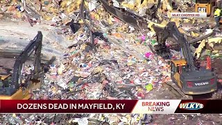 About 40 rescued, more unaccounted for after tornado flattens Mayfield candle factory