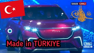 Présentation de la nouvelle voiture Turque TOGG