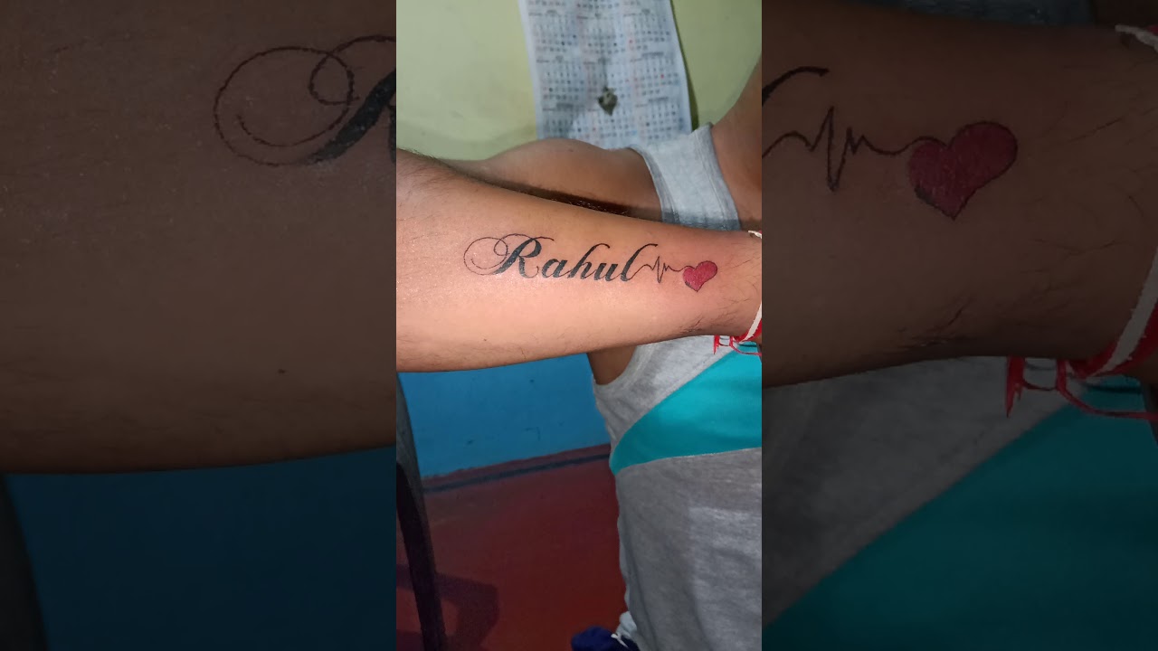 Rahul name tattoo YouTube
