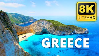 Greece in 8K ULTRA HD | Greece Nature With Calming Music (8K TV)