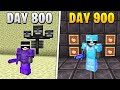 I Survived 900 Days in HARDCORE Minecraft...