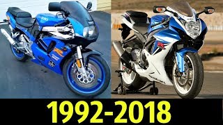 Мультфильм Suzuki GSXR600 Эволюция 19922019 