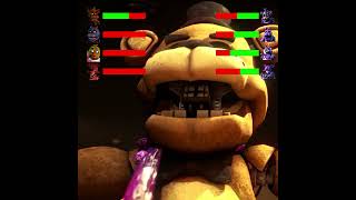FNAF Toxic animatronics destroy Freddy Fight with Healthbars
