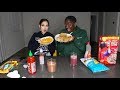 MUKBANG WITH MY ROOMIE MAGGIE LINDEMANN!!! (SPILLING TEA)