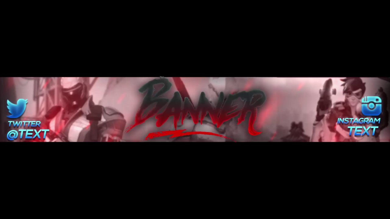 Overwatch Photoshop Channel Banner Template Channel Art Free