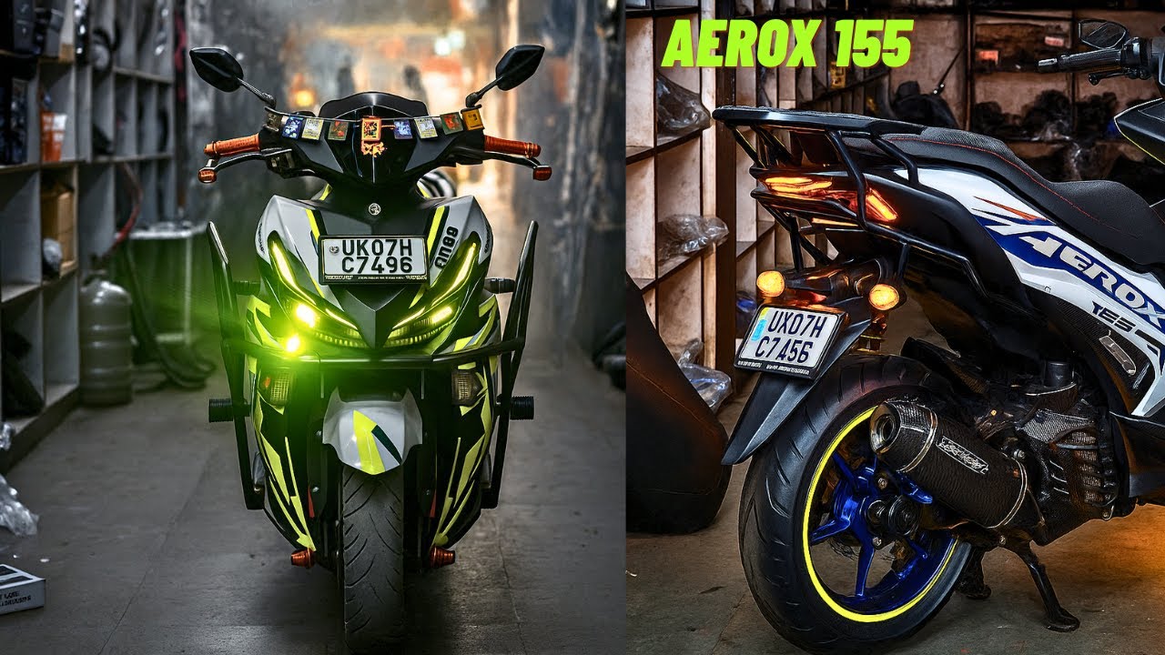 Best Modification of Aerox 155 | Yamaha Aerox 155 Modified | Aerox 155 Accessories #viralvideo 