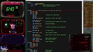 Lesson P5 - Bitmap font Hello World on the UKNC