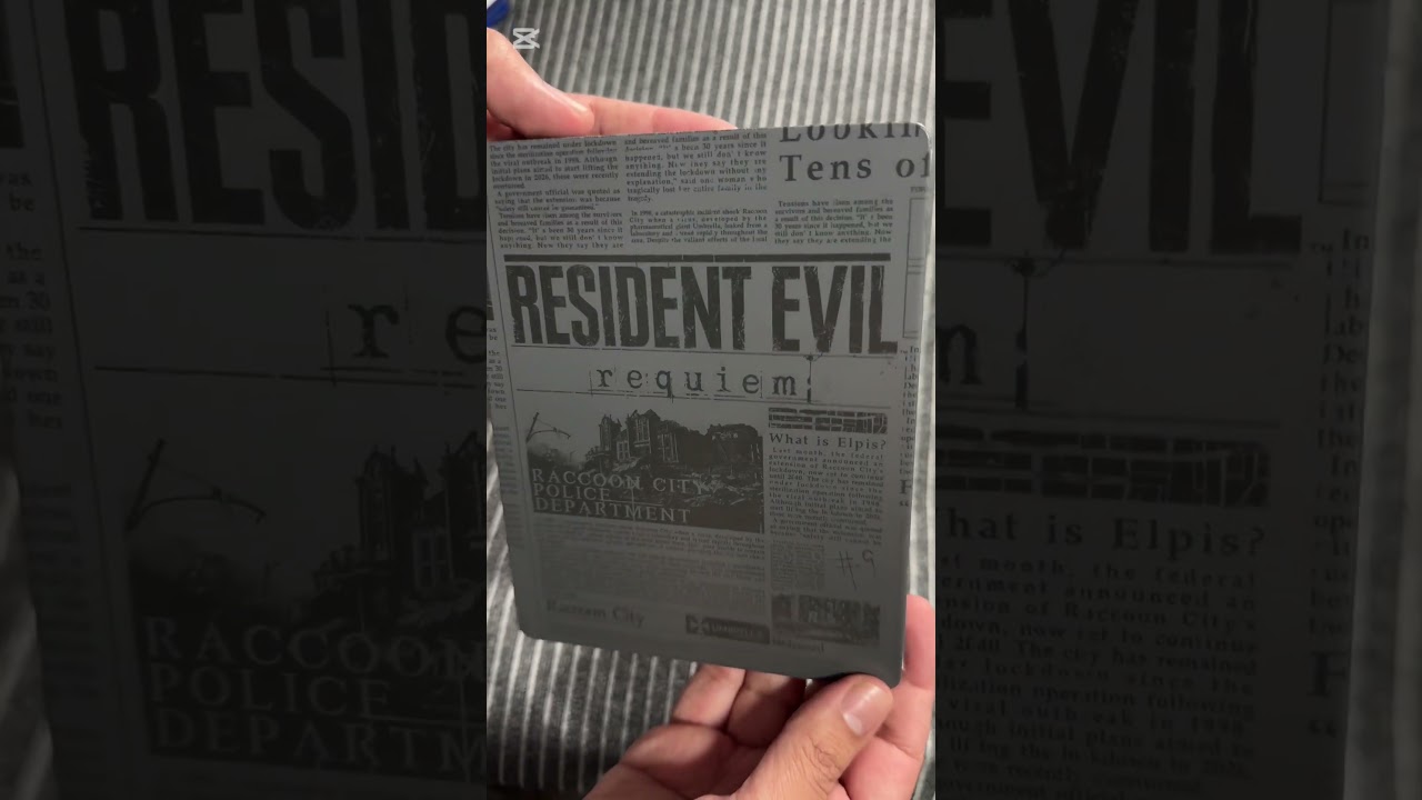 Resident Evil Requiem PS5 Steel Book Unboxing