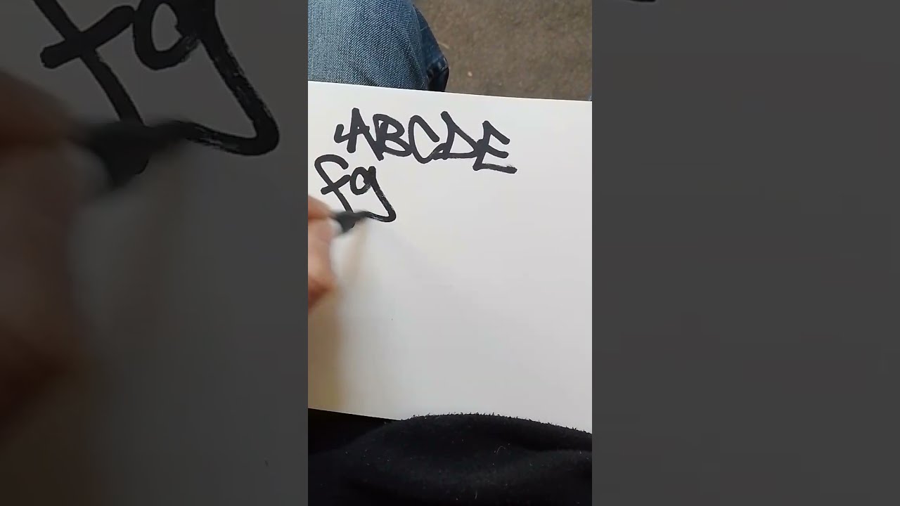 How To Tag Graffiti Letters Part1 Shorts