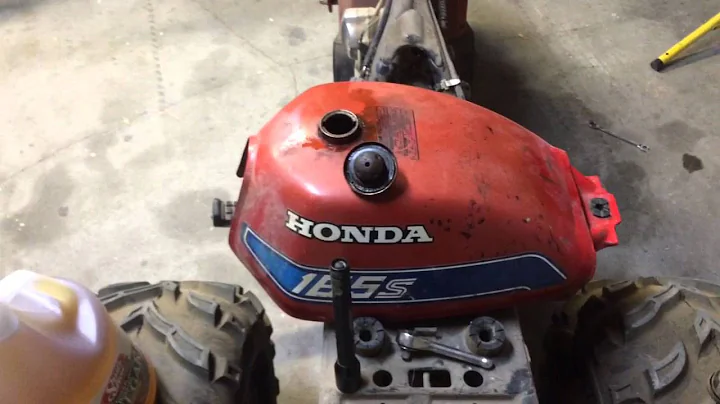 How to remove rust from a motorcycle gas tank!