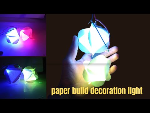 paper build decoration light - YouTube