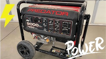 Predator 9000 Generator - Unboxing / Setup / Start up