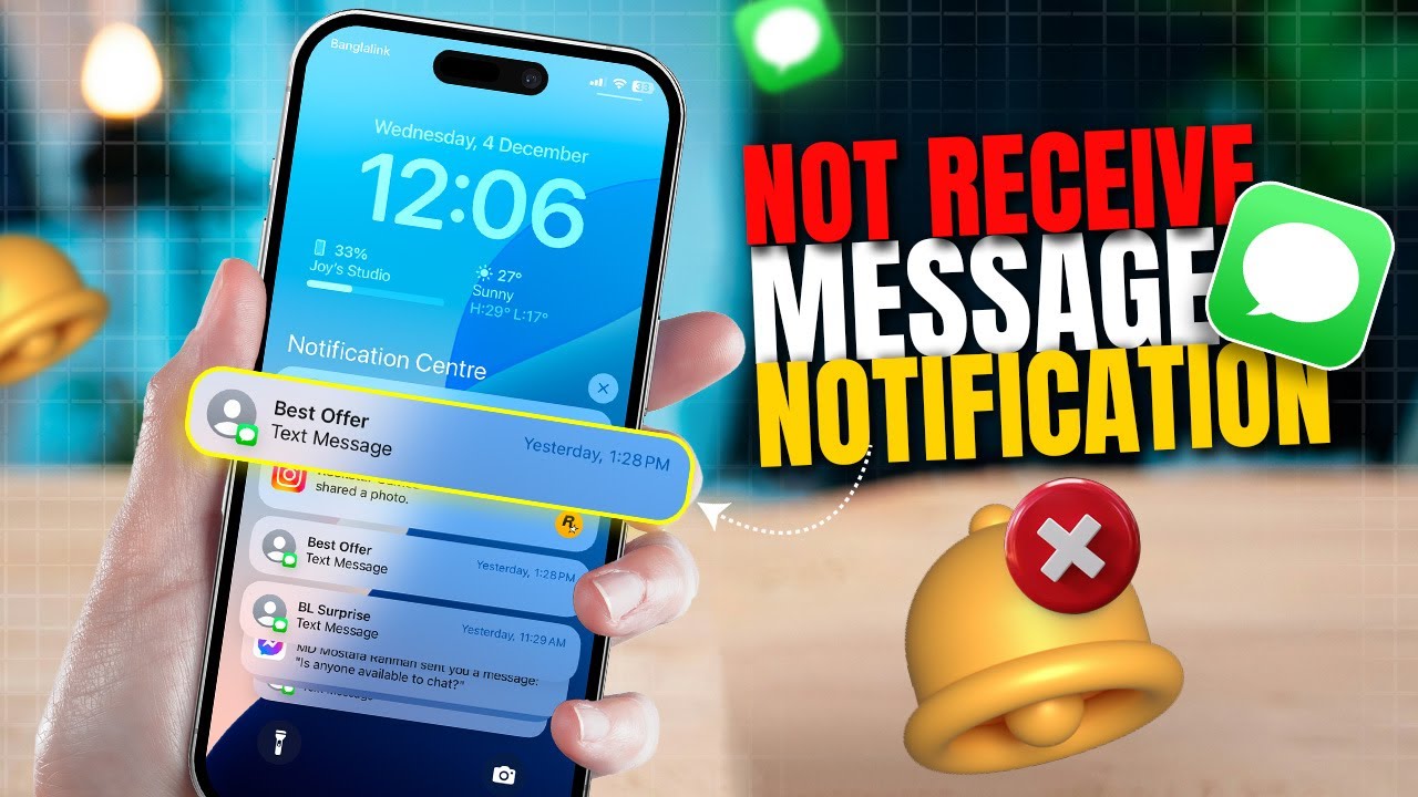 How To Fix iPhone Not Receiving Text Notifications on the Lock Screen ...