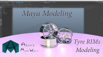Mastering Maya: 3D Modeling Tire Rims from Scratch! | Maya Modeling Tutorial #3DWheel #3d #maya