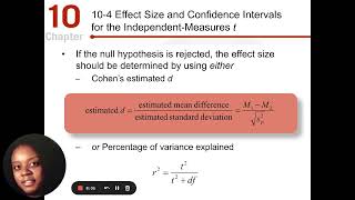 Chapter 10  The t Test for Two Independent Samples