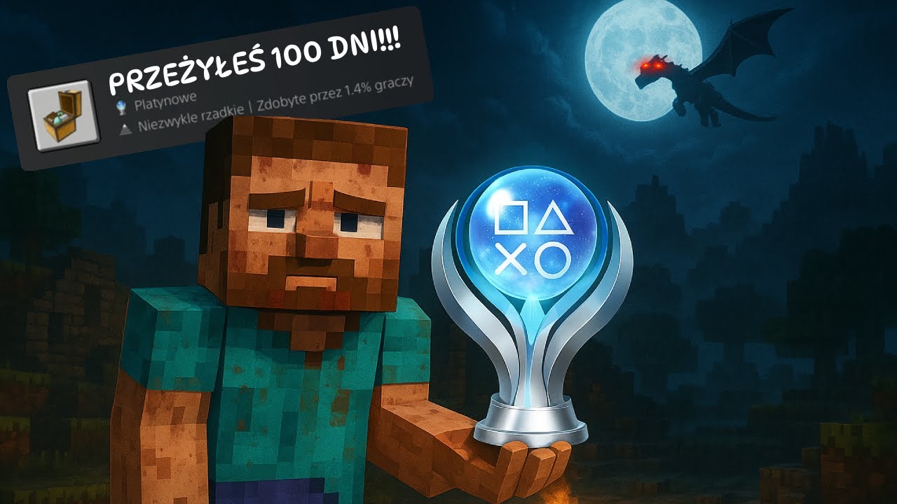 Platynowe trofeum w MINECRAFT prawie mnie POKONAŁO...