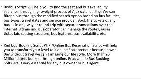 Redbus clone | RedBus Script